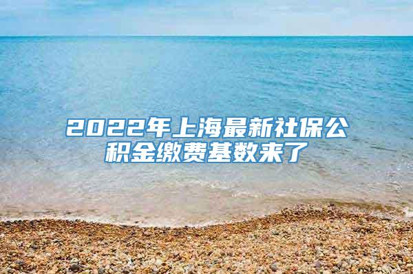 2022年上海最新社保公积金缴费基数来了