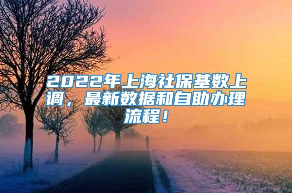 2022年上海社保基数上调，最新数据和自助办理流程！