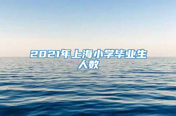 2021年上海小学毕业生人数