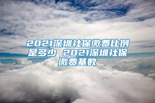 2021深圳社保缴费比例是多少 2021深圳社保缴费基数