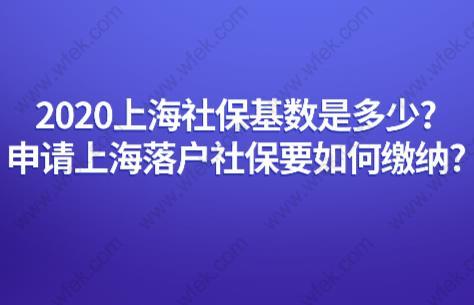 2020上海社保基数是多少？申请上海落户社保要如何缴纳？