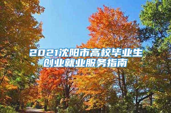 2021沈阳市高校毕业生创业就业服务指南