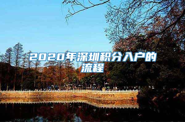 2020年深圳积分入户的流程