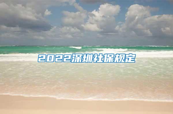 2022深圳社保规定