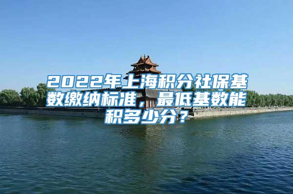2022年上海积分社保基数缴纳标准，最低基数能积多少分？