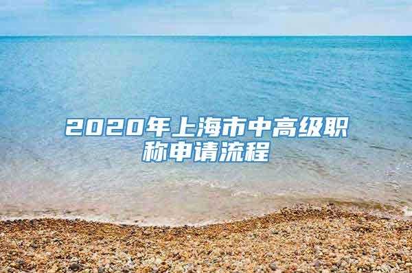 2020年上海市中高级职称申请流程