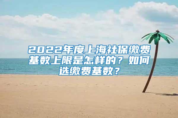 2022年度上海社保缴费基数上限是怎样的？如何选缴费基数？