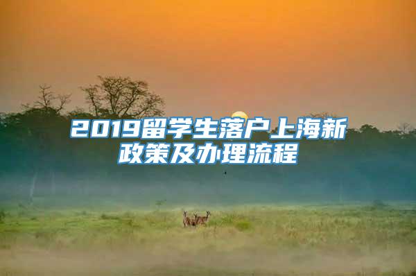2019留学生落户上海新政策及办理流程