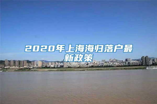 2020年上海海归落户最新政策