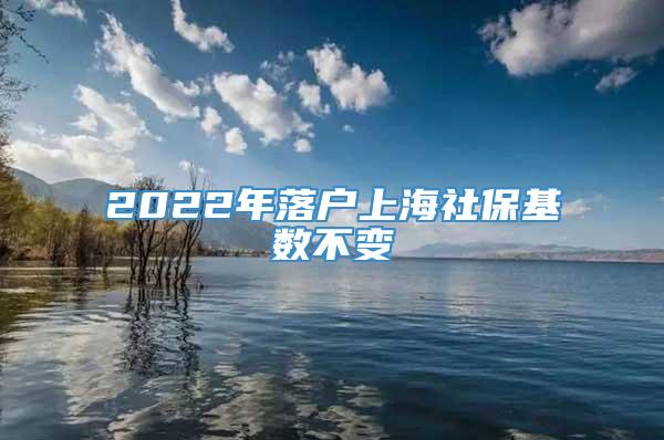 2022年落户上海社保基数不变