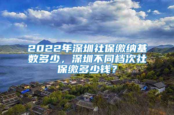 2022年深圳社保缴纳基数多少，深圳不同档次社保缴多少钱？