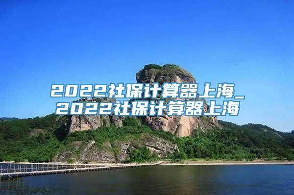 2022社保计算器上海_2022社保计算器上海