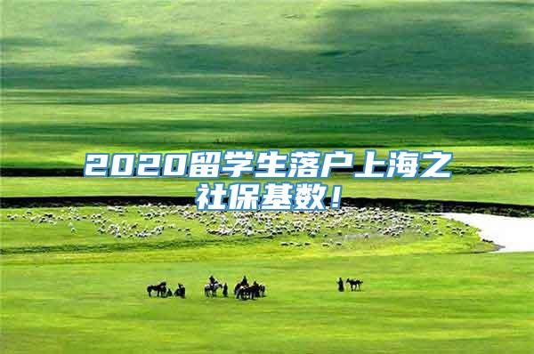 2020留学生落户上海之社保基数！