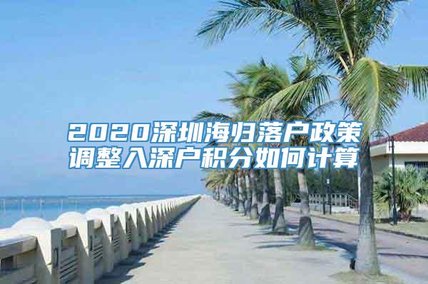 2020深圳海归落户政策调整入深户积分如何计算