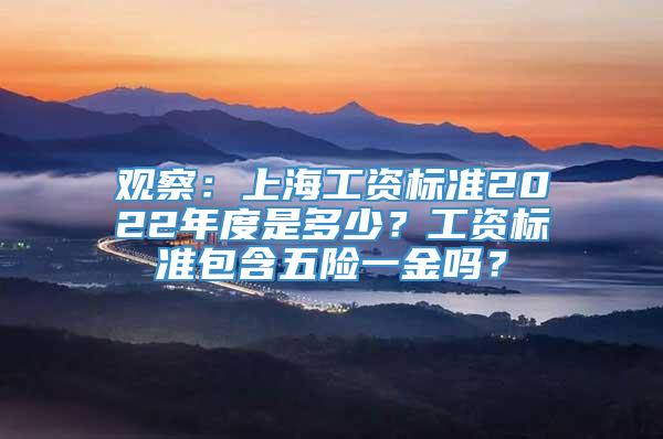 观察：上海工资标准2022年度是多少？工资标准包含五险一金吗？