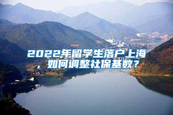 2022年留学生落户上海，如何调整社保基数？