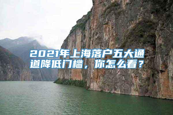 2021年上海落户五大通道降低门槛，你怎么看？