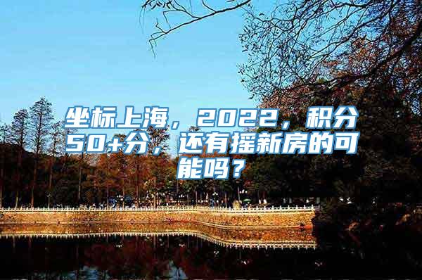 坐标上海，2022，积分50+分，还有摇新房的可能吗？