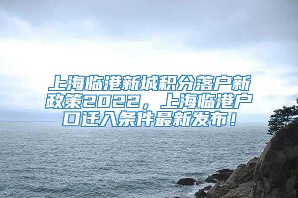 上海临港新城积分落户新政策2022，上海临港户口迁入条件最新发布！