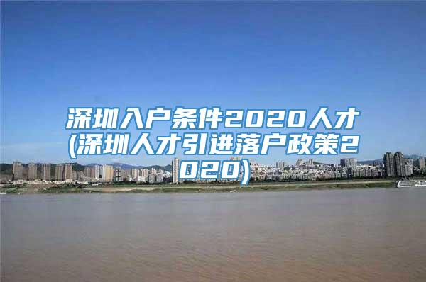 深圳入户条件2020人才(深圳人才引进落户政策2020)