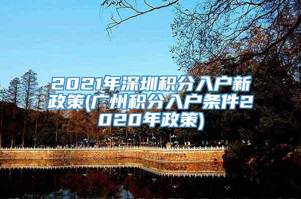 2021年深圳积分入户新政策(广州积分入户条件2020年政策)