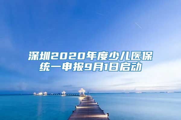深圳2020年度少儿医保统一申报9月1日启动