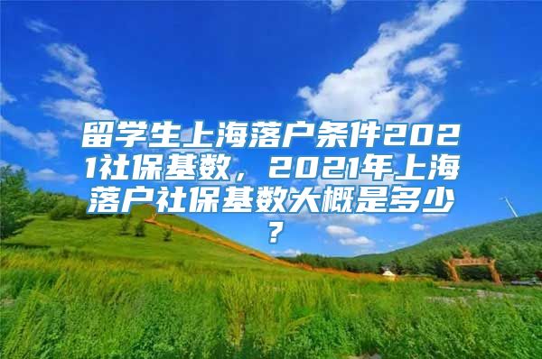 留学生上海落户条件2021社保基数，2021年上海落户社保基数大概是多少？