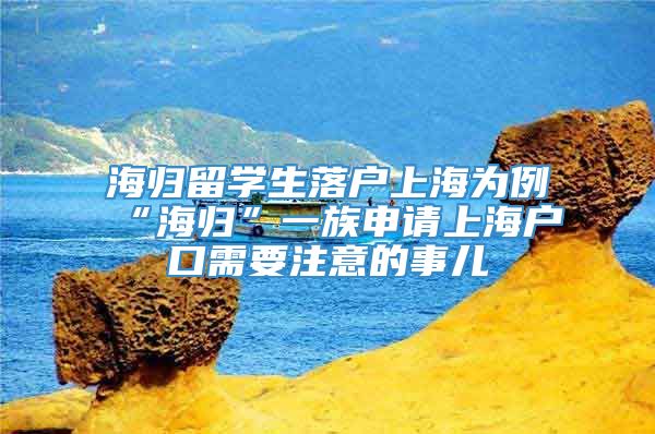 海归留学生落户上海为例“海归”一族申请上海户口需要注意的事儿