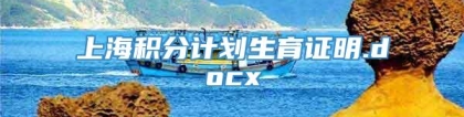 上海积分计划生育证明.docx