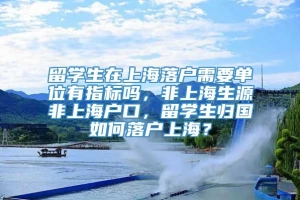 留学生在上海落户需要单位有指标吗，非上海生源非上海户口，留学生归国如何落户上海？