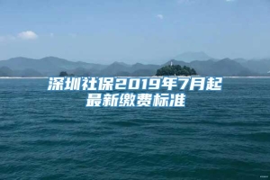 深圳社保2019年7月起最新缴费标准