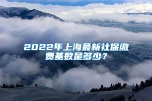 2022年上海最新社保缴费基数是多少？