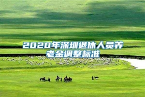 2020年深圳退休人员养老金调整标准