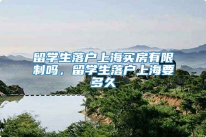 留学生落户上海买房有限制吗，留学生落户上海要多久