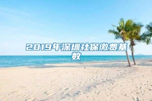 2019年深圳社保缴费基数