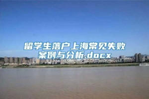 留学生落户上海常见失败案例与分析.docx