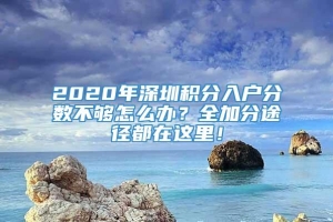 2020年深圳积分入户分数不够怎么办？全加分途径都在这里！