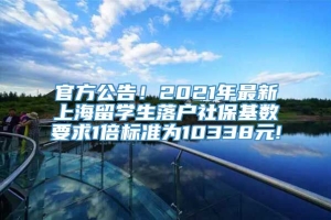 官方公告！2021年最新上海留学生落户社保基数要求1倍标准为10338元!