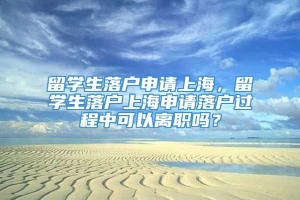留学生落户申请上海，留学生落户上海申请落户过程中可以离职吗？