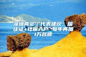 深圳两会｜代表建议：居住证+社保入户 每年再加1万名额