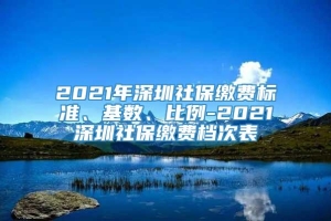 2021年深圳社保缴费标准、基数、比例-2021深圳社保缴费档次表