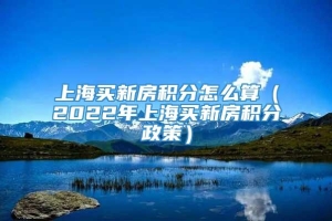 上海买新房积分怎么算（2022年上海买新房积分政策）