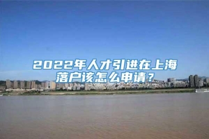 2022年人才引进在上海落户该怎么申请？