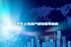 留学生上海落户规划指导机构