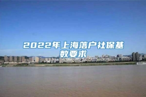 2022年上海落户社保基数要求
