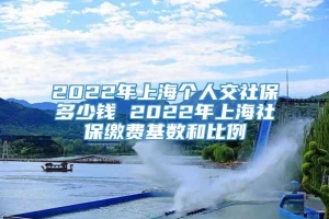 2022年上海个人交社保多少钱 2022年上海社保缴费基数和比例