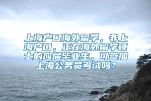 上海户口海外留学，非上海户口，正在海外留学硕士的应届毕业生，可参加上海公务员考试吗？
