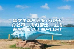 留学生落户上海+入职于分公司，海归硕士，上海有房，能入上海户口吗？