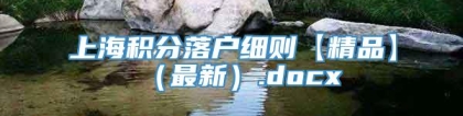 上海积分落户细则【精品】（最新）.docx