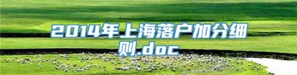 2014年上海落户加分细则.doc